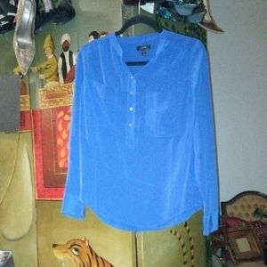 J. Crew Vibrant Blue Blouse